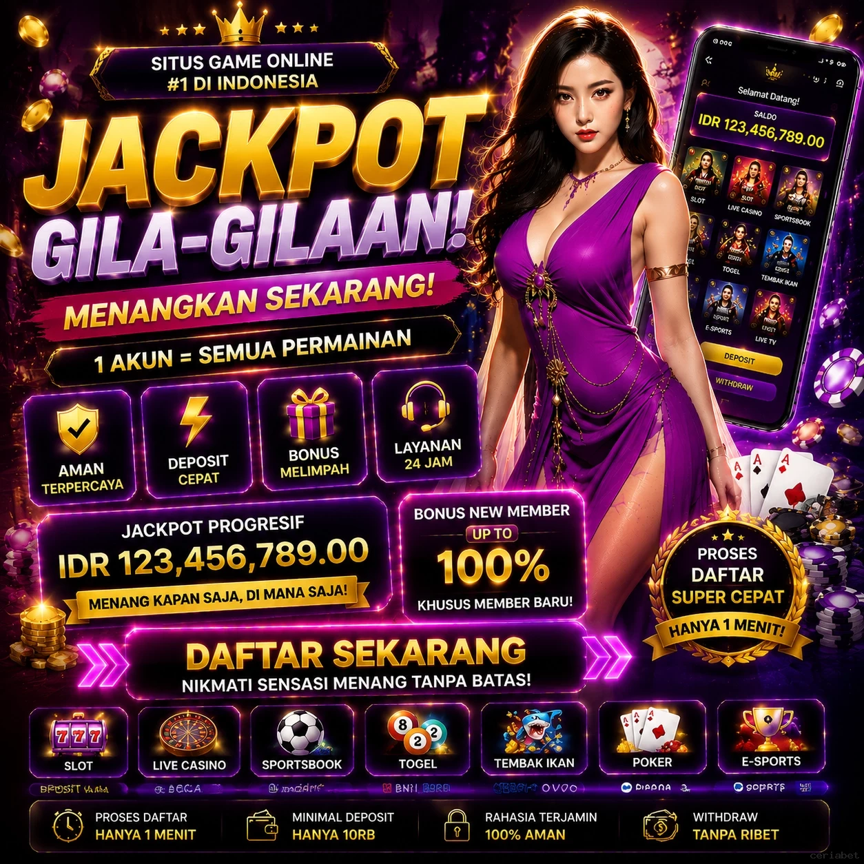Keunggulan ceriabet dalam Menyediakan Beragam Jenis Aplikasi